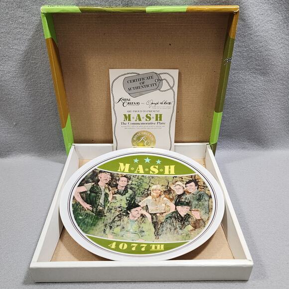 Vintage Royal Orleans Mash 4077th Commemorative Plate Limited Edition with Box - Picture 6 of 9